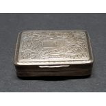 ANTIQUE HALLMARKED BIRMINGHAM SILVER PILL BOX INSIDE INSCRIBED TO MY CHAPLAIN IN REMEMBRANCE GENERAL