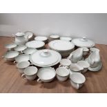 67 PIECES OF ROYAL DOULTON BERKSHIRE TEA AND DINNER WARE INCLUDES LIDDED TUREENS TEAPOT ETC