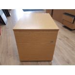 A 2 DRAWER FILING CHEST 43CM BY 49CM BY 60CM