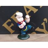 CAST METAL KUNG FU POPEYE FIGURE 15CM