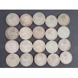 20 GEORGE VI FLORIN COINS DATED PRE 1947