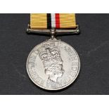 THE IRAQ MEDAL ELIZ II 2004 AWARDED TO 25233702 GUNNER D.BRADD R.A. ROYAL REGIMENT OF ARTILLERY NR