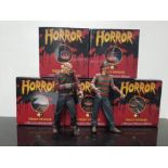 2 FREDDY FIGURES 2001 AND 2011 TOGETHER WITH 5 BOXED HORROR POP FIGURES