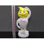 CAST METAL ESSO ANDY SLICK FIGURED MONEY BOX 9INCHES IN HEIGHT