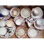 COLLECTION OF 19TH CENTURY LUSTRE TEACUPS, SAUCERS ETC INCLUDES SOME SUNDERLAND