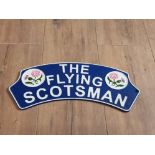 CAST METAL FLYING SCOTSMAN SIGN