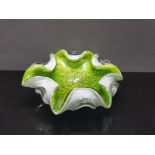1960S HAND MADE AND MOUTH BLOWN MURANO SOMERSO NUT OR SWEET DISH