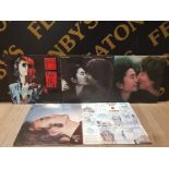 5 LP RECORDS INCLUDES JOHN LENNON SHAVED FISH DOUBLE FANTASY MILK AND HONEY AND LIVE IN NEW YORK