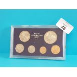 COINS AUSTRALIA 1972 PROOF SET OF 6 COINS IN PLASTIC CASE
