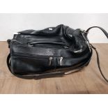 PURE BLACK LEATHER CRANFORD DOCTORS BRIEF CASE IN SOFT LEATHER