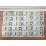 20 ONE POUND UK BANKNOTES SOMERSET INCLUDES SOME CONSECUTIVE GENERALLY EF TO ABOUT UNC