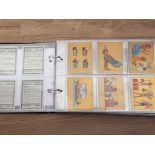 CIGARETTE CARD COLLECTION IN ALBUM CONTAINING 10 DIFFERENT FULL SETS OF CAVANDERS 1928 SCHOOL