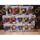 14 COLLECTABLE POP FIGURES INCLUDES HELLBOY AND FORTNITE ALL UNOPENED IN ORIGINAL BOXES