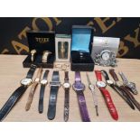 A LOT OF MISCELLANEOUS WATCHES INCLUDES NAPIER TEXET RAVEL ETC