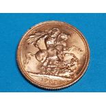 22CT GOLD 1963 FULL SOVEREIGN COIN