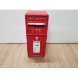 ROYAL MAIL WALL MOUNTED POST BOX WITH KEYS 56CM BY 35CM BY 23CM