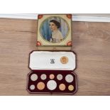 3 ITEMS INCLUDES 1953 TEN COIN CORONATION UNCIRCULATED SET IN ORIGINAL ROYAL MINT PRESENTATION BOX