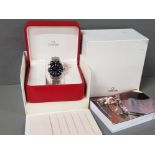 GENTS OMEGA SEAMASTER 41MM PROFESSIONAL 300M QUARTZ WATCH WITH BLACK DIAL - GOOD CONDITION AND IN