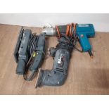 BLACK AND DECKER HG992 HEAT GUN TOGETHER WITH 2 ELECTRIC SANDING MACHINES