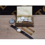 5 GENTS WRISTWATCHS 1 POCKET WATCH N/A INCLUDING SEKONDA SEIKO ETC