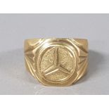 IMITATION MERCEDES CHUNKY SIGNET RING