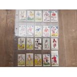 21 DIFFERENT CIGARETTE TRADE CARDS 1953 SPORTS FAVOURITES BY DONALDSON, IN GOOD CONDITION