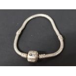 SILVER PANDORA BRACELET 10.8G