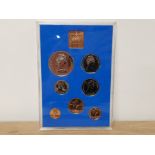 UK PROOF COIN SET 1972 COINAGE OF GREAT BRITAIN AND NORTHERN IRELAND IN ORIGINAL SLEEVE