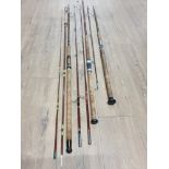 4 ASSORTED FISHING RODS INC FLY AND SPINNING ROD