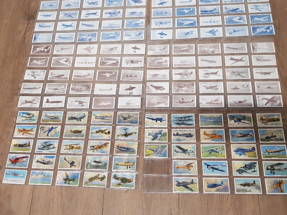 5 CIGARETTE CARD SETS, GODFREY PHILLIPS 1938 AIRCRAFT, LAMBERT AN BUTLER 1937 AEROPLANE MARKINGS, - Image 2 of 4