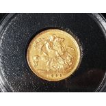 22CT GOLD 1899 QUEEN VICTORIA HALF SOVEREIGN COIN