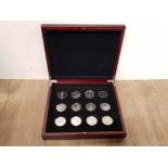 COLLECTION OF 12 DIFFERENT CROWN SIZE COINS FROM THE COMMONWEALTH MOSTLY ROYALTY HOUSED IN