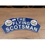 CAST METAL FLYING SCOTSMAN SIGN