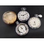 SMITHS EMPIRE POCKET WATCH TOGETHER WITH INGERSOLL POCKET WATCH AND STOP WATCH, ALSO INCLUDES 1