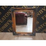 DECORATIVE FRAMED MIRROR 55CMS X 65CMS