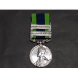 INDIA GENERAL SERVICE MEDAL, CLASP WAZIRISTAN 1919-21 AND WAZIRISTAN 1921-24 AWARDED TO PTE