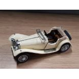 FRANKLIN MINT JAGUAR SS-100 DIE CAST MODEL CAR WITH CERTIFICATE OF AUTHENTICITY