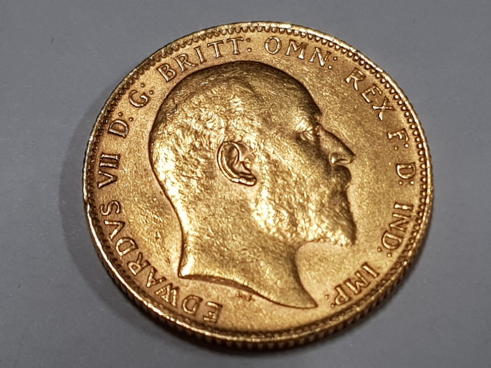 22CT YELLOW GOLD 1903 FULL SOVEREIGN COIN - Image 2 of 2