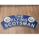 CAST METAL FLYING SCOTSMAN SIGN