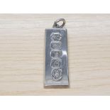 SILVER INGOT STAMPED 15.2G