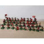 A VERY LARGE QUANTITY OF MEN AT ARMS LEAD FIGURES 25MM/28MM 41 IN TOTAL