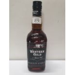 70CL BOTTLE OF WESTERN GOLD BOURBON WHISKEY