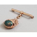 9CT ROSE GOLD FOB BROOCH 11.4G