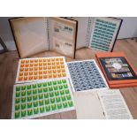 9 SHEETS OF 1962 UNITED NATIONS STAMPS AND 29 FIRST DAY COVERS, SOME SIGNED BY THE DESIGNER, A