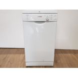 A BOSCH DISHWASHER IN WHITE