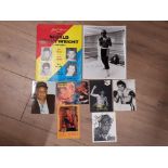 SELECTION OF 8X10 AND SMALLER SIGNED PHOTOGRAPHS INCLUDES FRANK STEEL, GEORGE FOREMAN, AXEL
