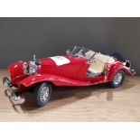 FRANKLIN MINT MERCEDES 500K SPECIAL ROADSTER DIE CAST VEHICLE WITH CERTIFICATE OF AUTHENTICITY