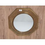 BRASS FRAMED MIRROR