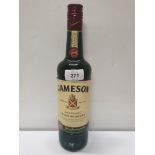 700ML BOTTLE OF JAMESON TRIPLE DISTILLED IRISH WHISKEY