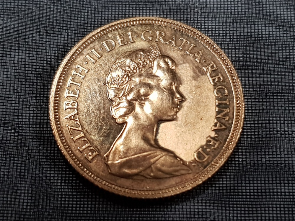 22CT GOLD 1980 FULL SOVEREIGN COIN - Image 2 of 2